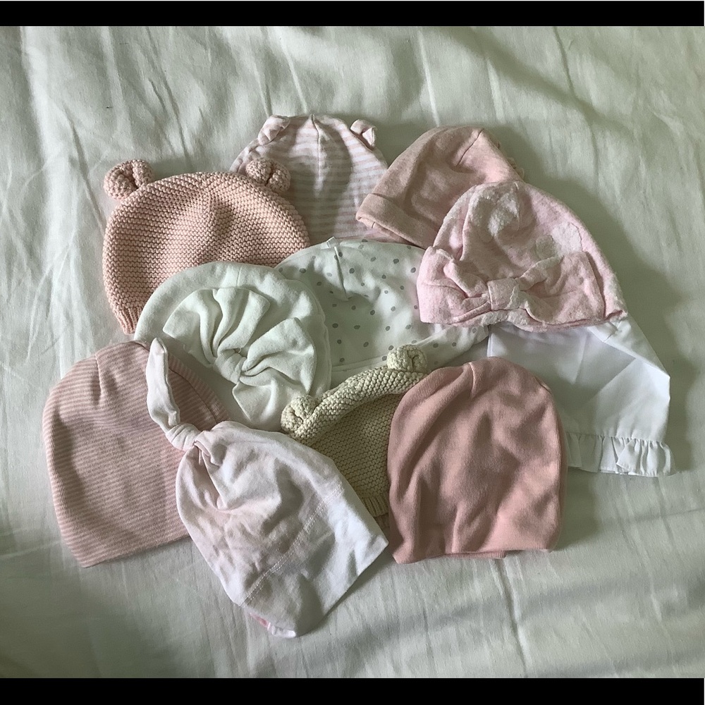 Newborn girl hat bundle (11)